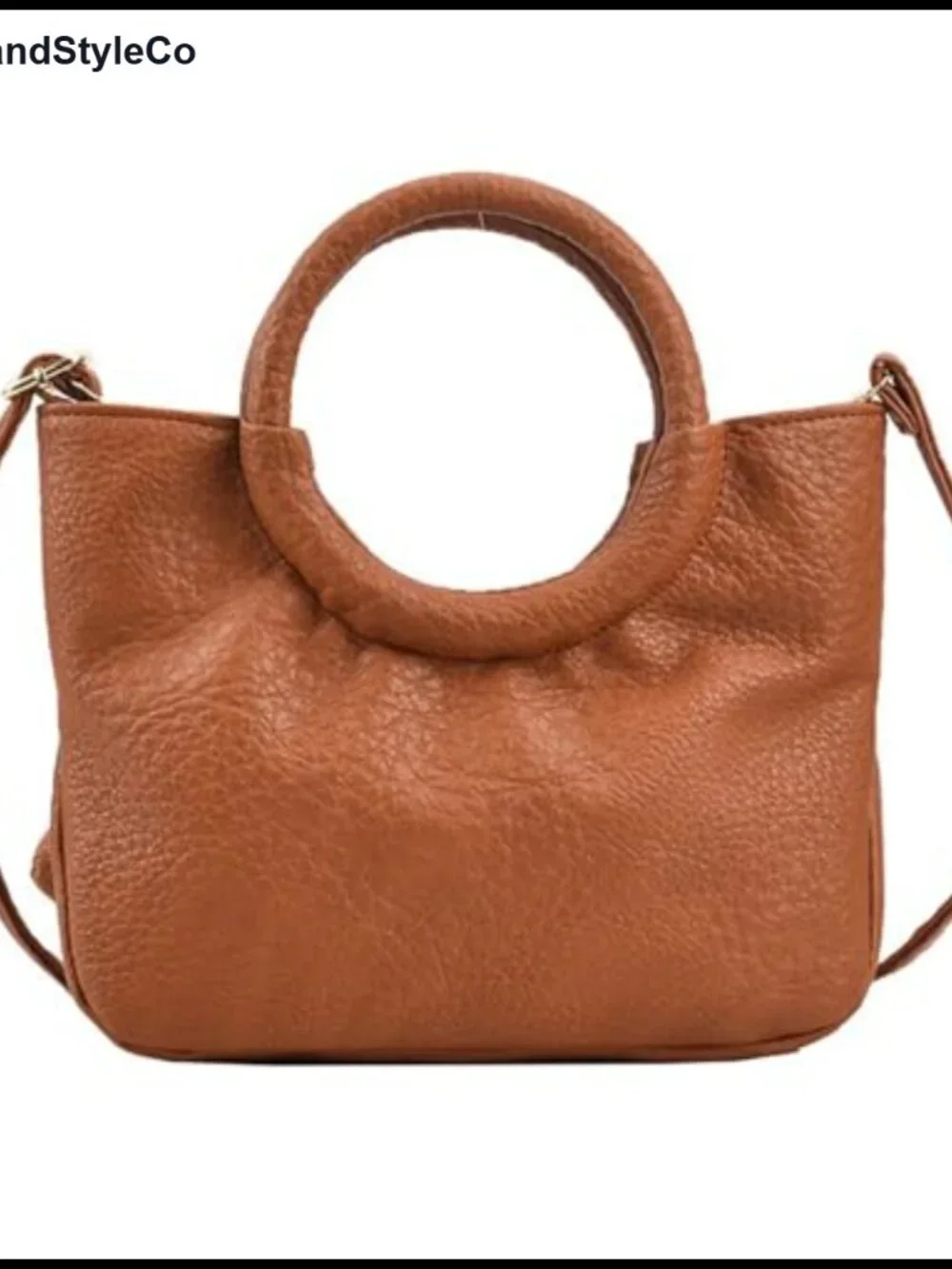Hobo Purse Crossbody Bag PU Leather Chic Crescent Clutch for Women